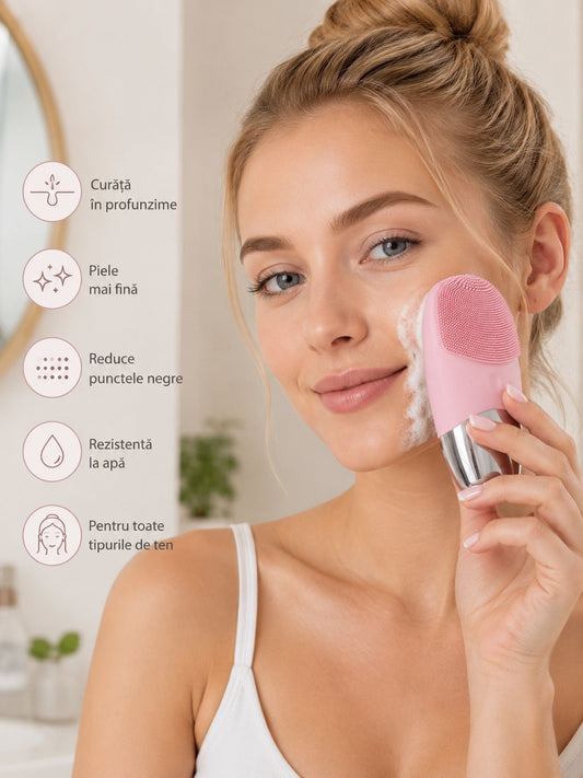 Perie electrică facială pentru curățare profundă